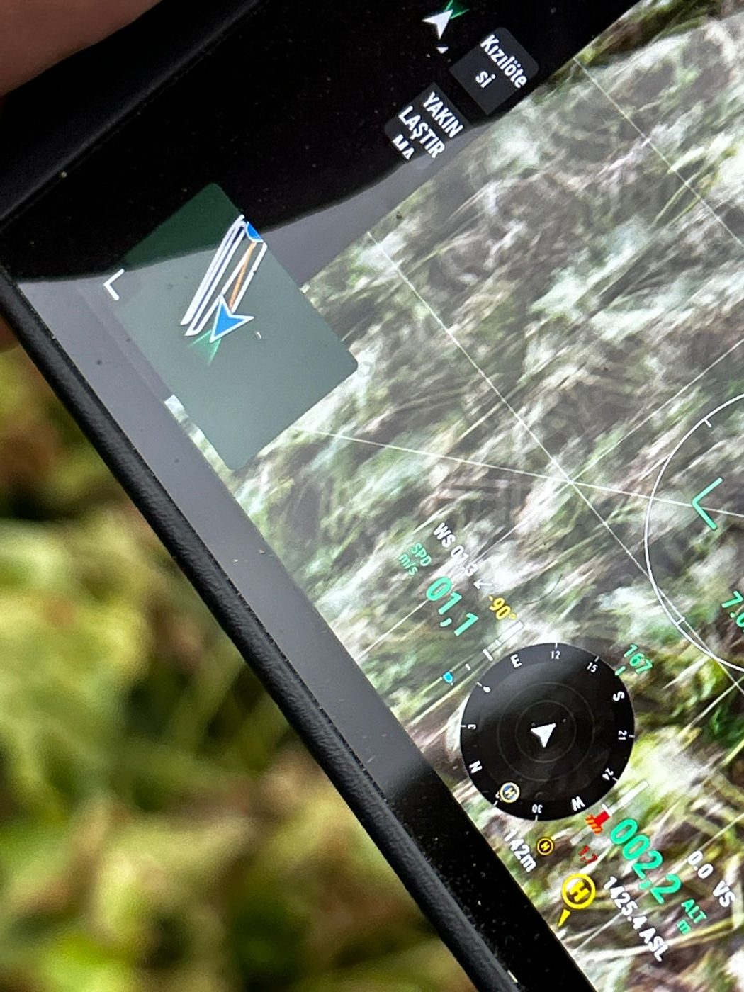 Drone flight and field analysis tablet